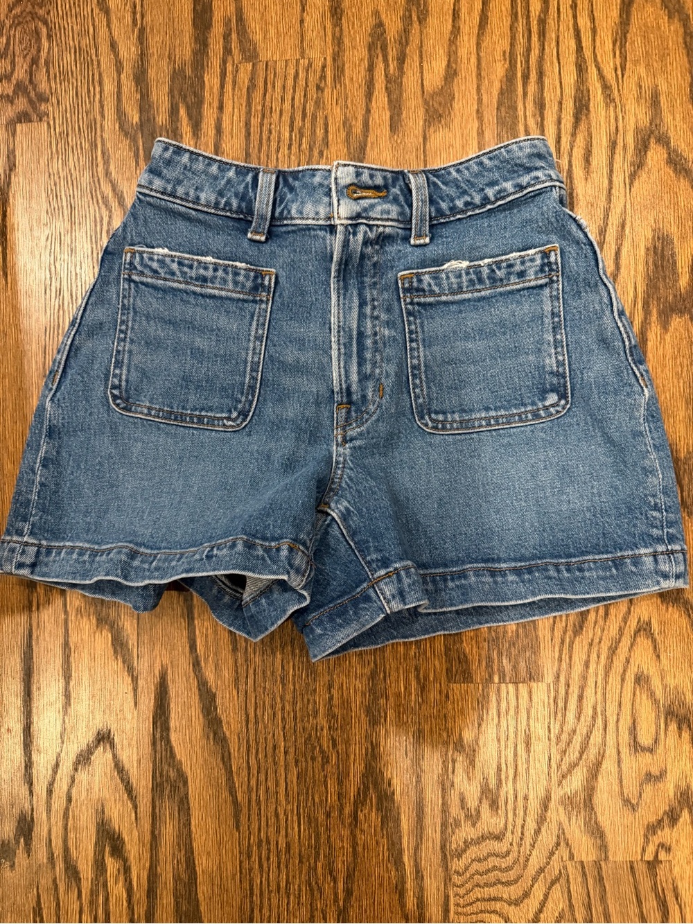 Madewell High-Rise Blue Denim Women's Shorts 25